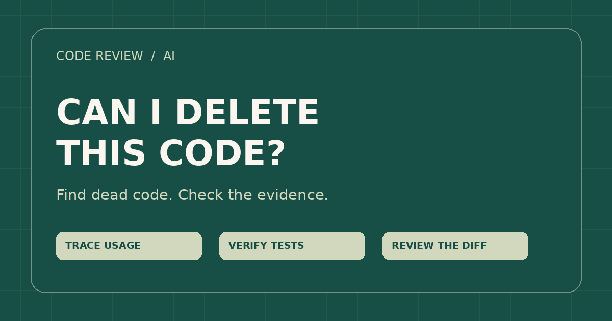 Can I Delete This Code? Find Dead Code with AI